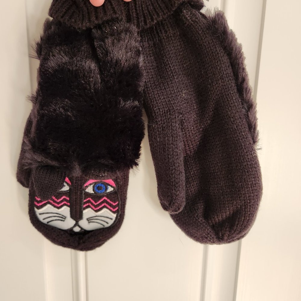 Lauren Burch Furry Cat Mittens